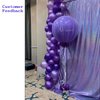 LQIAO Sparkling Holographic Laser Backdrop: Shimmer Sequin - Waterproof Easy to Clean - Use for Birthday, Wedding, Christmas, Thanksgiving Anniversary Party Decor - Size 5ftx7ft Lavender