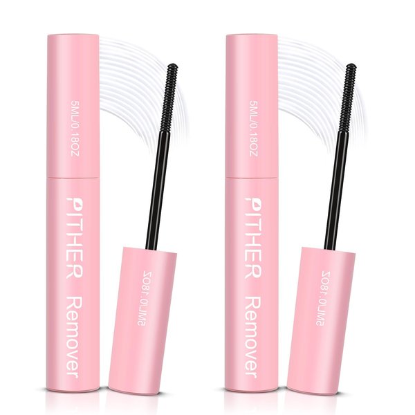 PITHER Lash Remover for Lash Extensions 10ml, DIY Eyelash Extension Remover Self-Use at Home Eyelash Glue Remover Non-irritating Soothing Oil Texture for Lash Clusters