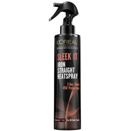 L'Oreal Paris Advanced Hairstyle Sleek It Iron Straight Heatspray, 5.7 Fluid Ounce (Pack of 3)