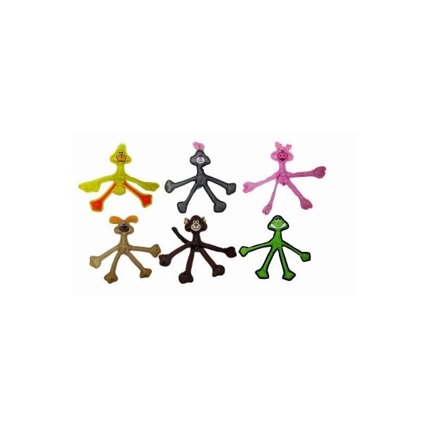 Multipet International 43315 15" Skele-Ropes Animals With Rope Skeleton Dog Toy (Sold as Only 1 Animal- Assorted) Assorted Styles