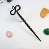 Twist Hand Forged Styling Pins Black Wicca Witch Hair Slide Renaissance Festival Hair Acceossories for Women Hair Stick