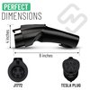NIVION 80A Tesla to J1772 Charging Adapter –250V for J1772 EVs & PHEVs - Compatible with Tesla High Powered Connectors, Wall Connector, Mobile Connectors and Destination Chargers (NOT for Jeep)