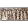 Muted Floral Natural Valance Curtain, Oatmeal Valance Curtain, Farmhouse Valance, Kitchen Valance, Country Valance, Rustic Valance (42 Inches Wide x 14.75 Inches Long)