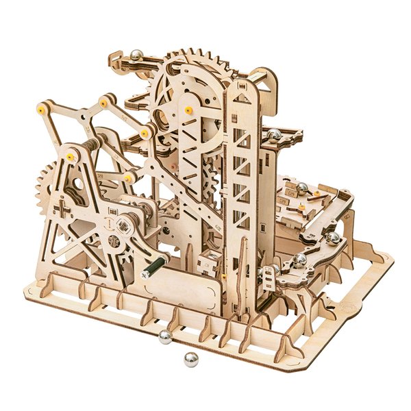 Rowood 3D Wooden Marble Run Puzzle Craft Toy, Gift for Adults & Teen Boys Girls, Age 14+, DIY Model Building Kits - Tower Coaster(Marble Climber)