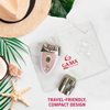 Epilady Gama Delicare Duo Rechargeable Epilator for Women, Cordless Electric Hair Removal Device, Hair Remover for Women, Bikini Trimmer for Women Pubic Hair, Dual Head, Dual-Volt, 2-Speed, LED Light