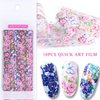 Flower Nail Art Stickers Spring Summer Nail Foil Transfer Decal Nail Art Decoration Floral Nail Design for Women Girls Manicure Decor 10 Sheets