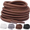 Miscly Round Shoelaces [1 Pair] 5/32″ Thick - For Shoes, Sneakers & Boots (36″, Brown)