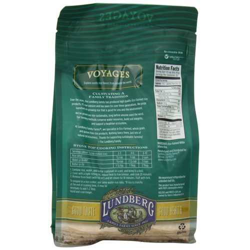Lundberg Eco Farmed California Brown Basmati Rice, 32 Ounce (01608)