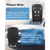 5 Buttons Flip Key Fob Keyless Entry Remote Replacement for Chevy Camaro Malibu Sonic Equinox Impala Cruze GMC Terrain Buick Allure Lacrosse Regal Verano Encore, Car Key Fob FCC: OHT01060512