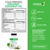 Renew Actives Coconut Oil Supplement - Source of Antioxidants & Natural Fatty Acids - for Health & Overall Wellness - 120 Softgels