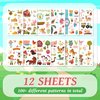 EMOME 120 Styles Farm Animal Stickers Tattoos for Kids, Animal Temporary Tattoos for Farm Birthday Decorations, Farm Animal Party Favors Supplies Games Goodie Bags (12 Sheets)