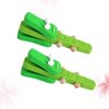 SUPVOX 2pcs Wood Hand Clappers: Wooden Crocodile Castanet Noise Makers - Long Handle Design for Easy Grasping, Musical Instruments for Sensory Play and Development