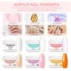 Acrylic Nail Kit with Everything for Beginner Professional Nails Kit Acrylic Set with Drill and U V Light Gel Nail Polish Kit 24pcs Decoration Powder Acrylic Nail Starter Kit Gifts for Women DIY