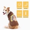 Hotumn Dog Sweater with Hole Thanksgiving Classic Knitwear Pup Dog Shirts Turkey Pattern Dog Dress Warm Winter Pet Clothes for Small Medium Dogs (Medium)