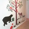 Woodland Animal Wall Decals, Eco-Friendly Peel and Stick Removable and Repositionable Fabric Wall Stickers