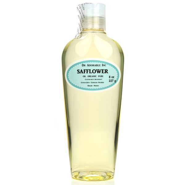 Dr Adorbale - 8 oz - Safflower Oil - 100% Pure Natural High Oleic Organic Cold Pressed