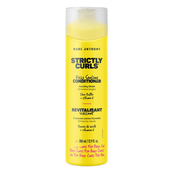 Marc Anthony Frizz Sealing Conditioner, Strictly Curls - Curly Hair Conditioner with Shea Butter & Vitamin E for Hydration & Frizz-Free Shine - Sulfate Free & Color Safe For Dry Damaged Hair - 12.9 Oz