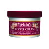 Wright's Copper, Brass Cream Cleaner - 8 Ounce - Gently Cleans and Removes Tarnish Without Scratching