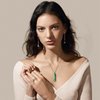 VIBILIA Healing Crystal Necklace Tree of Life Wire Wrapped Malachite Stone Point Pendant Necklace Hexagonal Reiki Spiritual Quartz Gemstone Jewelry for Women Men