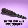 Ergo Super Gentle Round Brush for Blow Out - Salon Quality Hair Brushes for Women - Roller Brush for Blow Drying - Wet and Dry Hair Styling - Volumizing Hair Care Blowout Brush - ERG33:1.25"