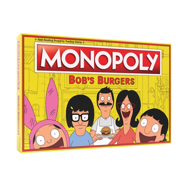 Monopoly Bobs Burgers Board Game | Themed Bob Burgers TV Show Monopoly Game | Officially Licensed Bob's Burgers Game