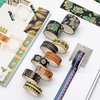 WAPETASHI 40 Rolls Washi Tape Set - Green Floral Decorative Tape, Adhesive Tape for Bullet Journal Supplies, Junk Journal, DIY Craft, Scrapbooking Supplies, Gift Wrapping, Party Decoration, Art Craft