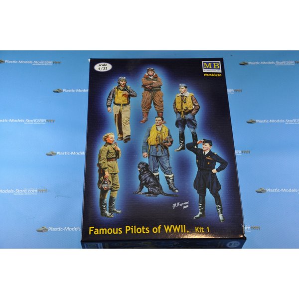 MASTER BOX Plastic Model Famous Pilots of WWII. KIT 1 1/32 3201