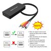 Dingsun HDMI to RCA Converter, AV HDMI to Older TV Adapter Compatible for Apple , Xiaomi Mi, Android TV Box, Roku, Fire Stick, DVD, Blu-ray Player ect. Supports PAL/NTSC