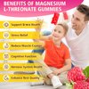 Magnesium L-Threonate Gummies 1000MG, Magnesium Threonate Supplement for Kids & Adults, Muscle & Nervous System Support, Sugar-Free, Raspberry Flavor, 60 Count