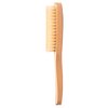 GranNaturals Boar Bristle Slick Back Hair Brush - Soft White Bristle Smoothing Hairbrush for Slicking Hair to Create Sleek Style- Natural Wood Handle for Women + Men
