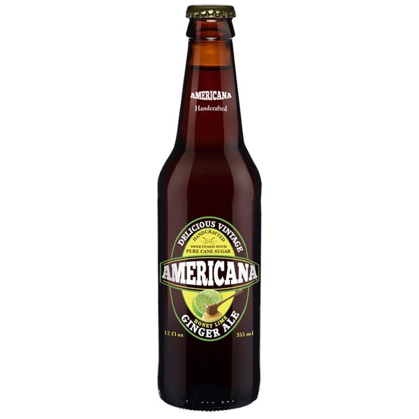 Americana Honey Lime Ginger Ale 12 Oz(Pack of 12)