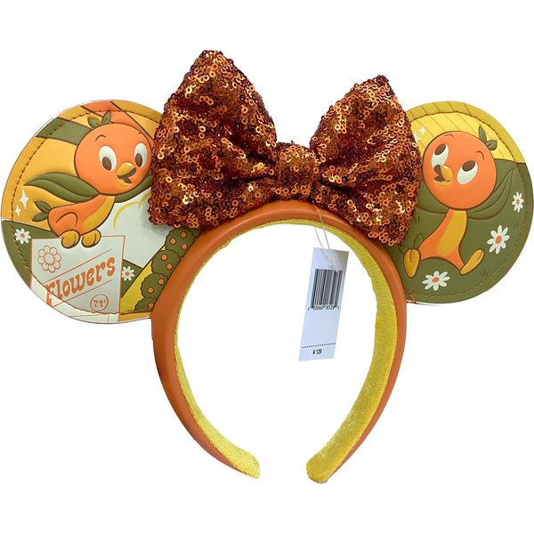 XXXPOWERXXX Mouse Ear Headbands with Bow,Flower and Garden Orange Bird Ear Headband,Glitter Party Christmas Halloween Princess Decoration Cosplay Costume for Girls Women