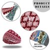 FULZTEY Boho Headbands Fashion Wide Head Bands For Women's Hair Chic Floral Bandanas Elastic Yoga Workout Sweat Headwraps Soft Fabric Hairbands Non Slip Turban Hair Accessories For Teenage Girls 6Pcs