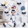 Whaline 65Pcs Alien Balloons Silver Alien Party Latex Balloons UFO balloons Outer Space Aliens Decorations for Birthday Party Baby Shower Supplies Home Backdrop Decorations