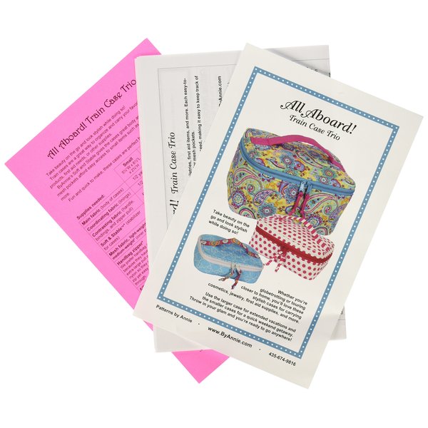 Patterns ByAnnie All Aboard Train Case Trio Pattern
