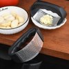 Stainless Steel Garlic Crusher & Mincer - Ergonomic Handle for Effortless Garlic Prep - Durable, Easy to Use, and Clean Kitchen Tool for Convenient Cooking