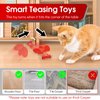 Rasolamo Automatic Cat Toy, Interactive Cat Toys for Indoor, Smart Cat Toys Feather with LED Lights & Bells, for Cat Toy USB Charging Play Moving Indoor
