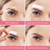 800 Pcs Eyebrows Wax Strips Non Woven Waxing Strips Hair Removal Wax Paper Facial and Body Epilating Strips for Girls Women Men