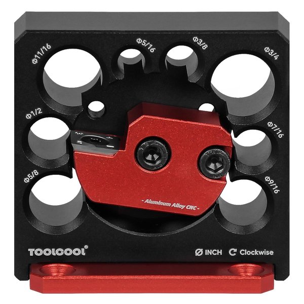 Toolcool Electric Drill Carbide Inserts Dowel Maker High Speed Dowel Cutter Dowel Plate (Imperial 8 Holes)