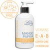 Daily Vegan Hand & Body Lotion for Dry Skin,Made with Jojoba Oil & Vitamin E, USA Made, Non Greasy Phthalate/Sulfate/Paraben Free & Cruelty-Free Formula, 8 oz (8 oz, Mango Papaya)