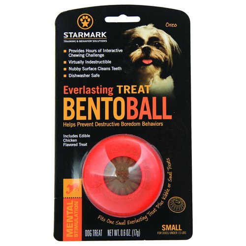 Starmark Everlasting Treat Bento Ball Tough Dog Chew Toy Small