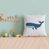 FINGERINSPIRE Humpback Whales Stencils with Brush 11.8x5.9Inch Reusable Marine Life Stencils PET Whales Decoration Stencils Marine Animals Pattern Stencils Ocean Themes Template for Wood Wall Fabric