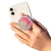Kasitus Cute Clear White Pink Flower Collapsible Expandable Translucent Stand Multi Functional Mobile Phone Grip & Kicktand