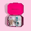 BLINGSTING First-Aid Clutch Kit - Compact Travel Case with 75 Safety Essentials First Aid Items - Rose Gold
