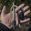 Überleben Hexå Fire Starter - Hexagon Ferro Rod with 6 Striking Surfaces - 1/2" Thick Fire Steel - 20,000+ Strikes - Survival Igniter with Leather Neck Lanyard & Multi-Tool Striker - 6"/ 15.2cm Length