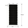 180 Pcs 4 x 0.8 cm Hair Extension ​Tape Tabs Double Sided Replacement Tapes for Hair Extensions (Black)