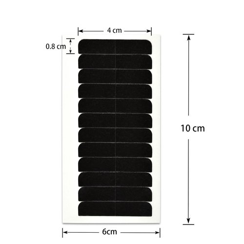 180 Pcs 4 x 0.8 cm Hair Extension ​Tape Tabs Double Sided Replacement Tapes for Hair Extensions (Black)