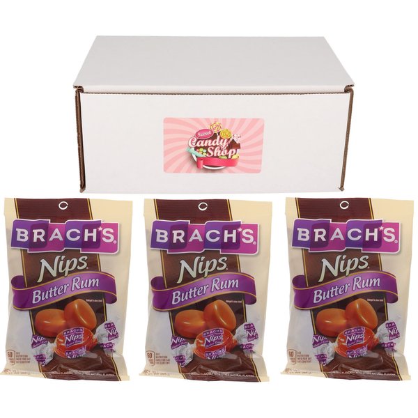 Nips Hard Candy Gluten Free (Butter, Pack of 3)