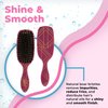 Wet Brush Shine Enhancer Paddle Brush, Sangria - Hair Detangler Brush with Ultra Soft Bristles, Infused With Natural Argan Oil, Shiny Detangle & Smooth Hair, Wet or Dry, For All Hair Types