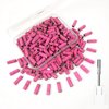 Nail Drill Bit, Corfulra Small Sanding Bands for Nail Drill with 3.1mm Mandrel Bit, 100pcs Newest 240 Fine Grit Nail File for Nature Acrylic Nails Cuticle Prep Nails，Pink